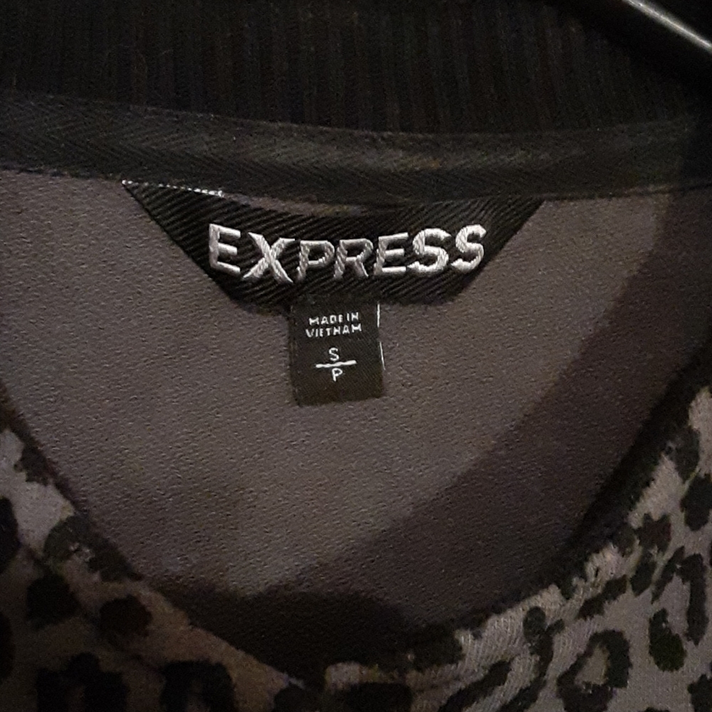 Express grey leopard jacket - Picture 2 of 4